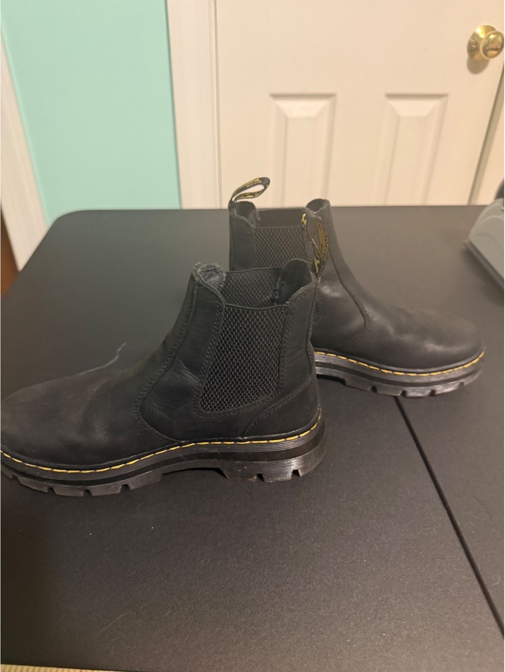 Dr. Martens Black Chelsea Boots with Elastic Sides Size 6 US Women